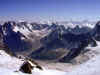 valle blanche vue du sommet