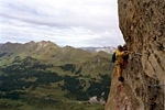 via ferrata du rocher jaune en Italie